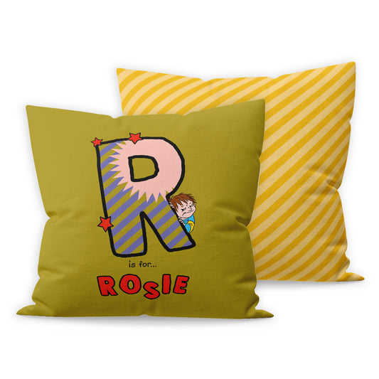 Horrid Henry Personalised Alphabet Cushion - R