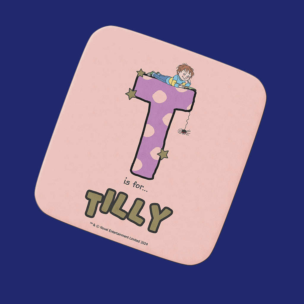 Horrid Henry Personalised Alphabet Coaster - T