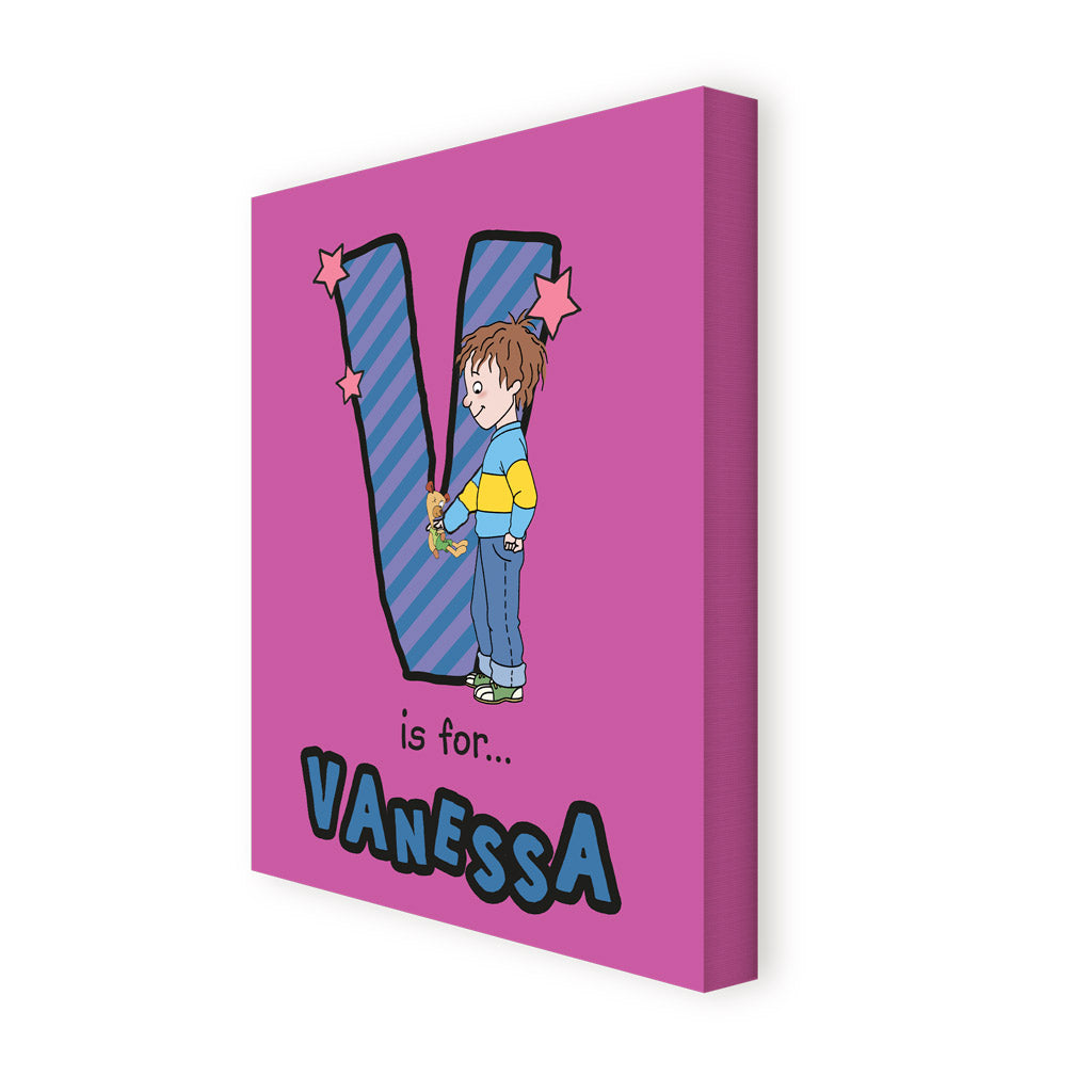 Horrid Henry Personalised Alphabet Canvas - V