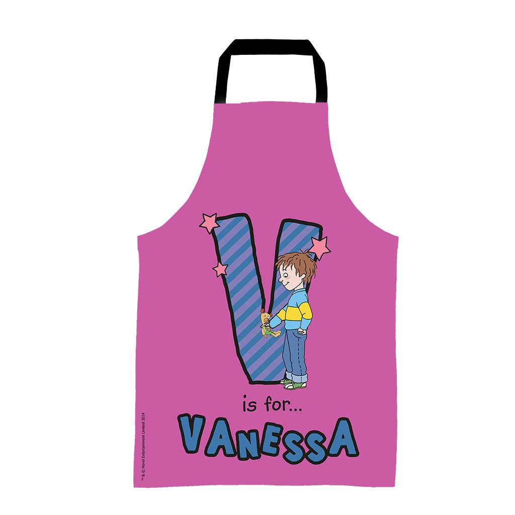 Horrid Henry Personalised Alphabet Apron - V