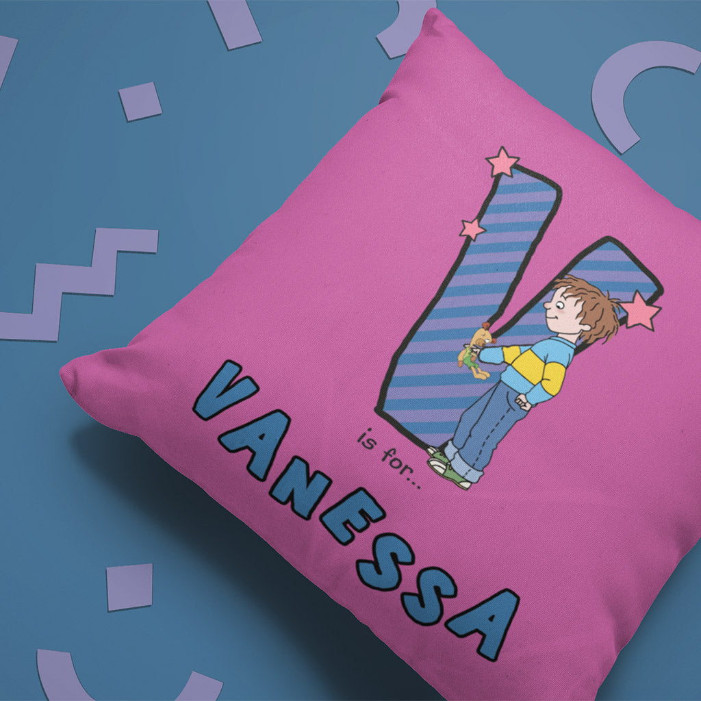 Horrid Henry Personalised Alphabet Cushion - V