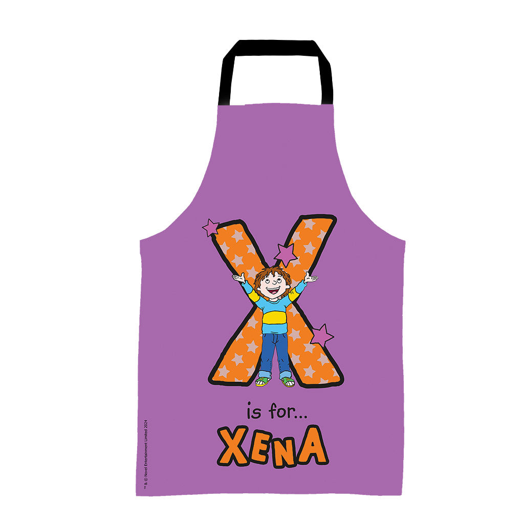 Horrid Henry Personalised Alphabet Apron - X