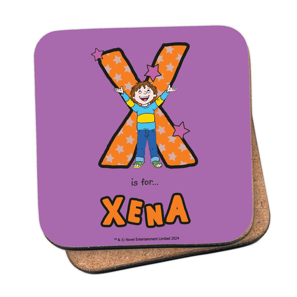 Horrid Henry Personalised Alphabet Coaster - X