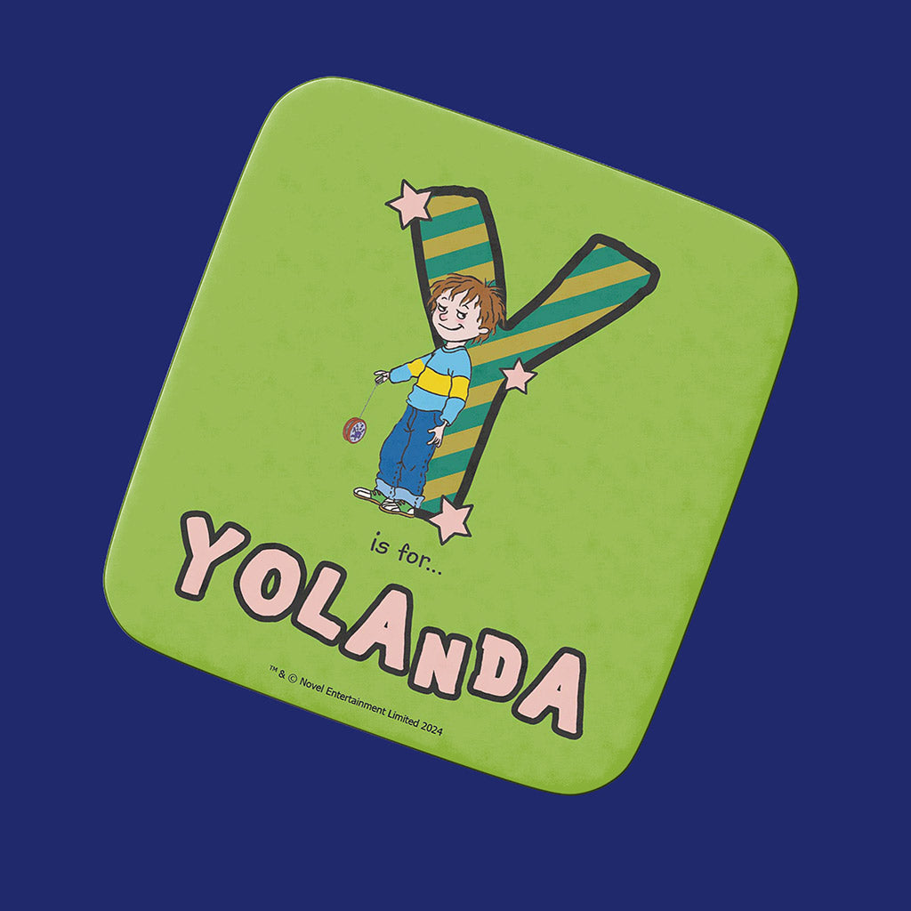 Horrid Henry Personalised Alphabet Coaster - Y