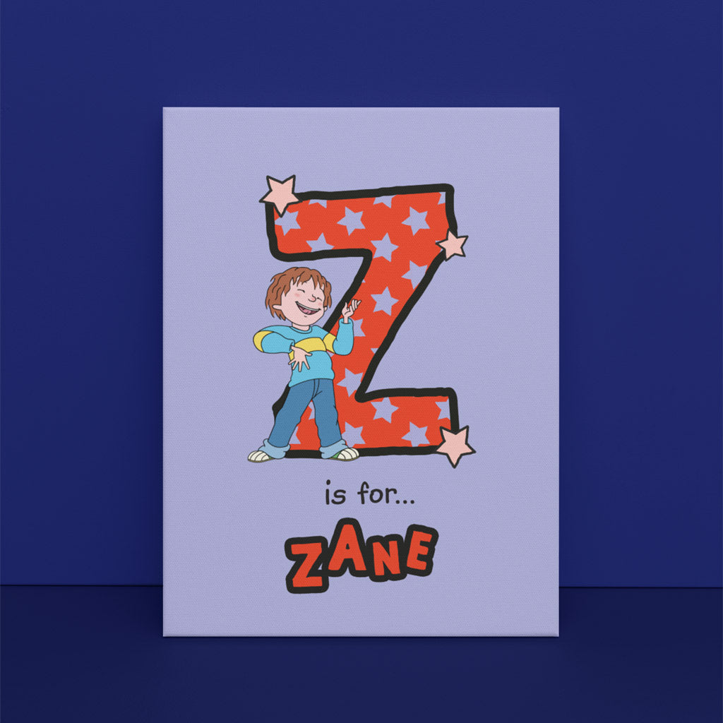 Horrid Henry Personalised Alphabet Canvas - Z