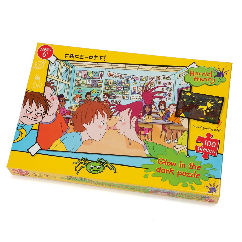 Horrid Henry Face Off Glow-in-the-Dark Puzzle